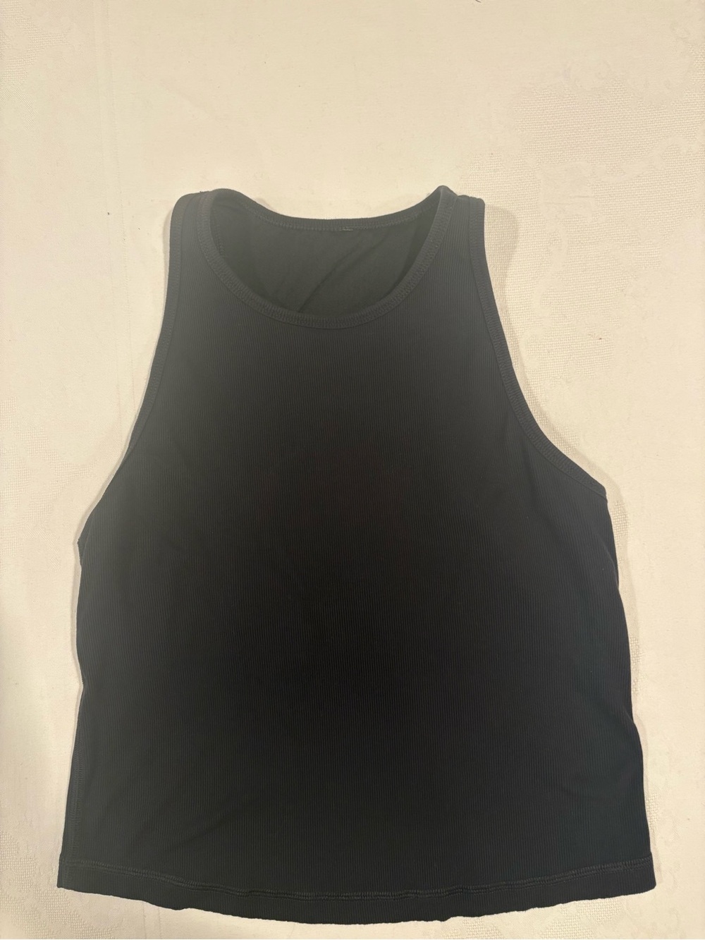 Vuori Black Ribbed Muscle Tank